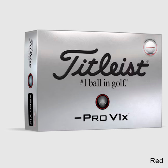 Titleist 2025 Pro V1x Left Dash AIM Performance Alignment Golf Balls
