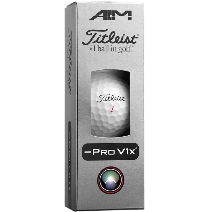Titleist Pro V1x Left Dash AIM Performance Golf Balls
