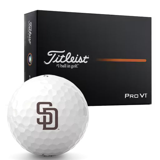 Titleist Pro V1 San Diego Padres Logo Golf Balls