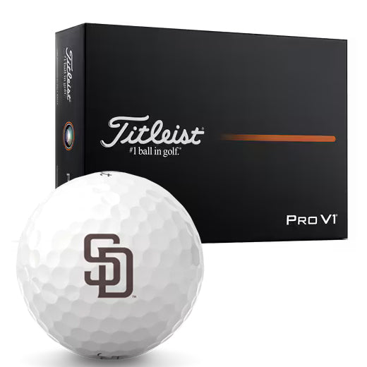 Titleist Pro V1 San Diego Padres Logo Golf Balls