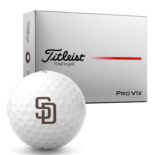 Titleist Pro V1x San Diego Padres Logo Golf Balls