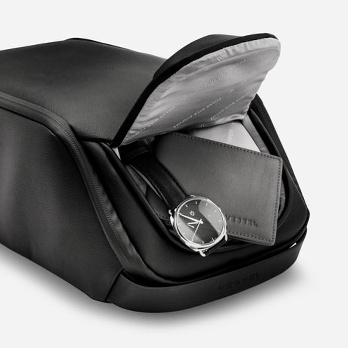 VESSEL Voyager Shoe Bag - Pebbled Black