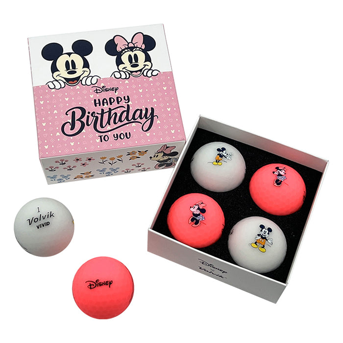 Volvik Disney Birthday - Vivid 4-Ball Pack