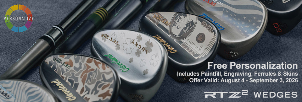 Free personalization during pre-sale for the new Cleveland RTZ2 wedges