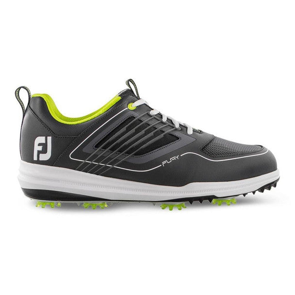 FootJoy FJ Fury Shoes-Previous Season Style 9.0 Charcoal/Lime (51102) M