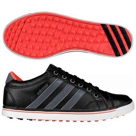 adidas Ladies adicross IV Shoes 5.0 Core Black/Clear Onix/Flash Red - Fairway Golf