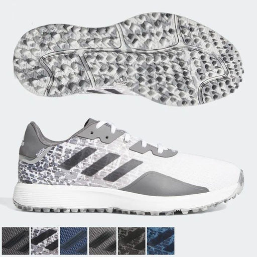 Adidas S2G Spikeless Shoes 7.0 Grey Three / Cloud White / Hazy Wide - Fairway Golf