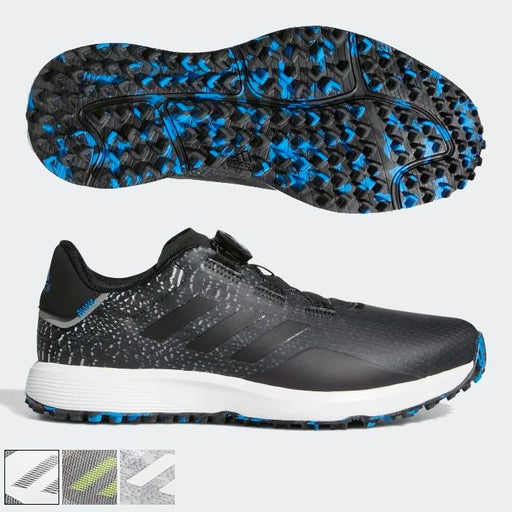 Adidas S2G BOA Spikeless Golf Shoes 10.5 Core Black / Core Black / Grey Wide - Fairway Golf