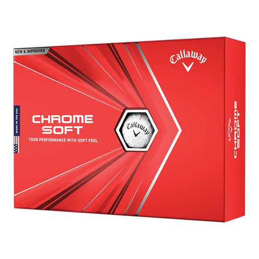 Callaway Chrome Soft Golf Ball White (Sleeve/3 Ball Pack) - Fairway Golf
