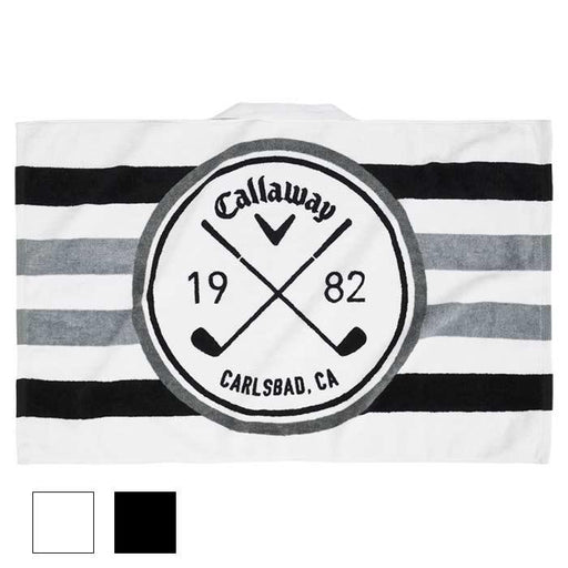 Callaway 2021 Tour Towel 30X20 (5420001) White/Black/Charcoal - Fairway Golf