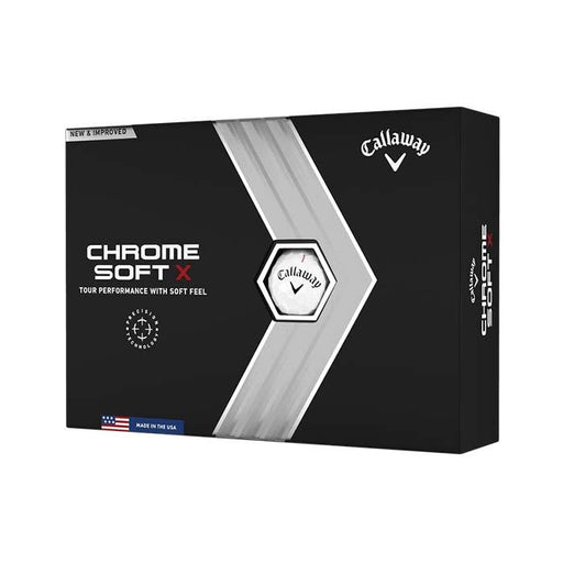 Callaway Chrome Soft X 22 Golf Ball White (Sleeve/3 Ball Pack) - Fairway Golf