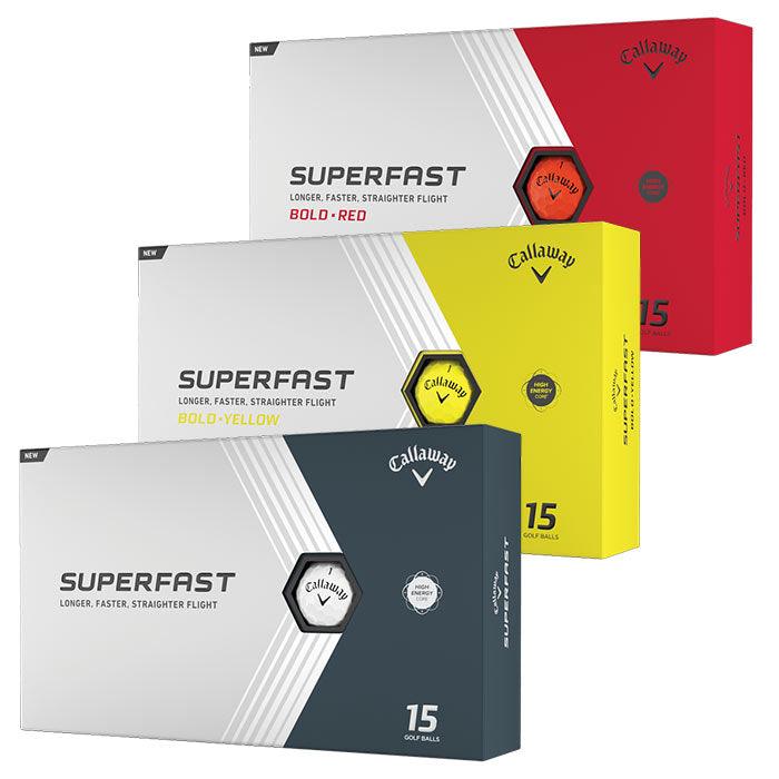 Callaway Superfast 15-Pack Golf Balls White - Fairway Golf
