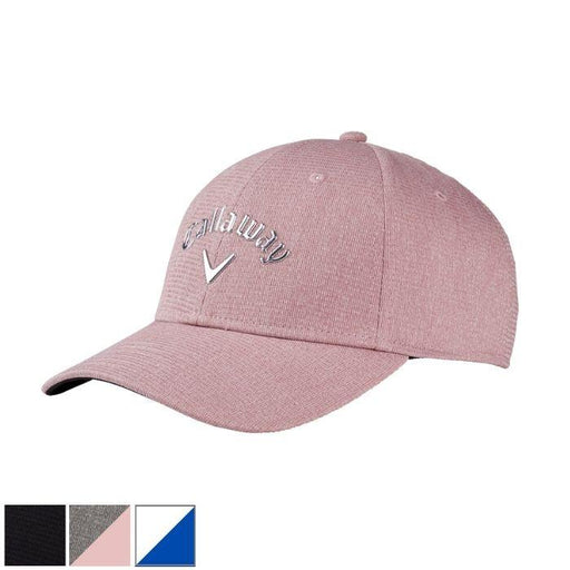 Callaway Ladies Liquid Metal Hat Heather Grey/Pink (5223139) - Fairway Golf