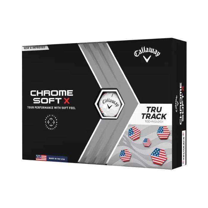 Callaway Chrome Soft X USA TruTrack Golf Balls USA - Fairway Golf