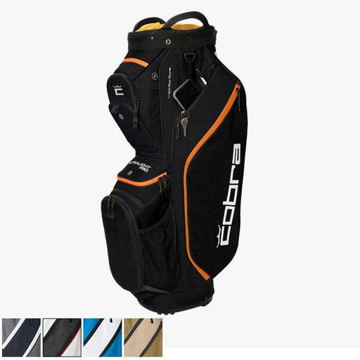 COBRA Ultralight Pro Cart Bag Black / Gold Fusion (909528-01) - Fairway Golf