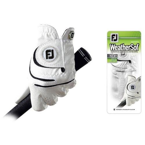 FootJoy Ladies WeatherSof White Gloves S White RH/Regular (#67909) - Fairway Golf