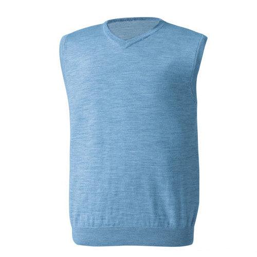 FootJoy Merino Wool Performance Sweater Vest (Previous Season Style) XL Heather Blue (23653) - Fairway Golf
