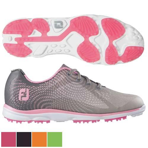 FootJoy Ladies emPOWER Shoes - CLOSE OUT 7.0 Black/Charcoal (#98003) M - Fairway Golf
