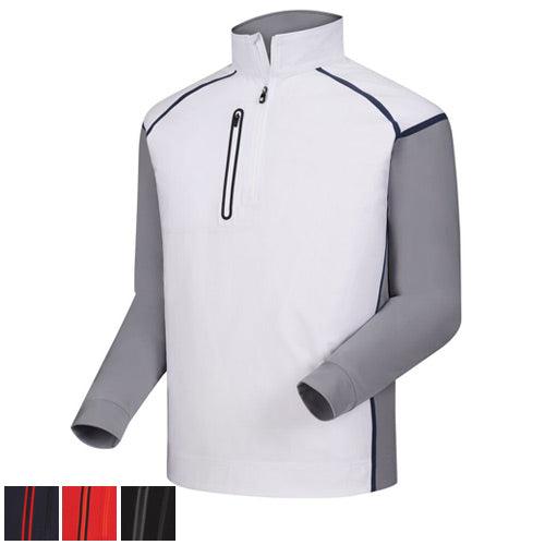 FootJoy Wind Tech Pullovers (Previous Season Style) S Black/Charcoal (24770) - Fairway Golf