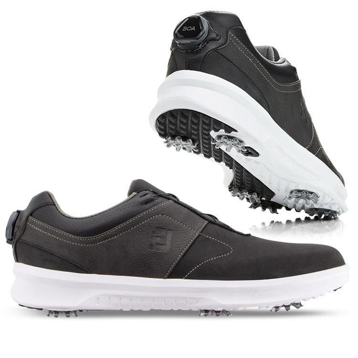 FootJoy Contour Series BOA Golf Shoes-Previous Season Style 8.5 Black/Charcoal (54186) M - Fairway Golf