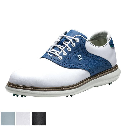Footjoy Traditions Shoes 8.5 White/Brown/Gray (57905) M - Fairway Golf