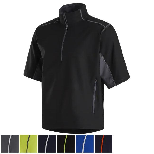 Footjoy Short Sleeve Sport Windshirt XL Navy / White (32667) - Fairway Golf