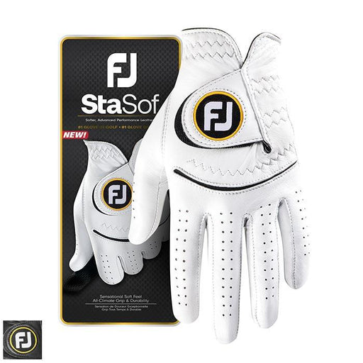 FootJoy StaSof Golf Glove M Pearl/Black (66771-301) LH/Cadet - Fairway Golf