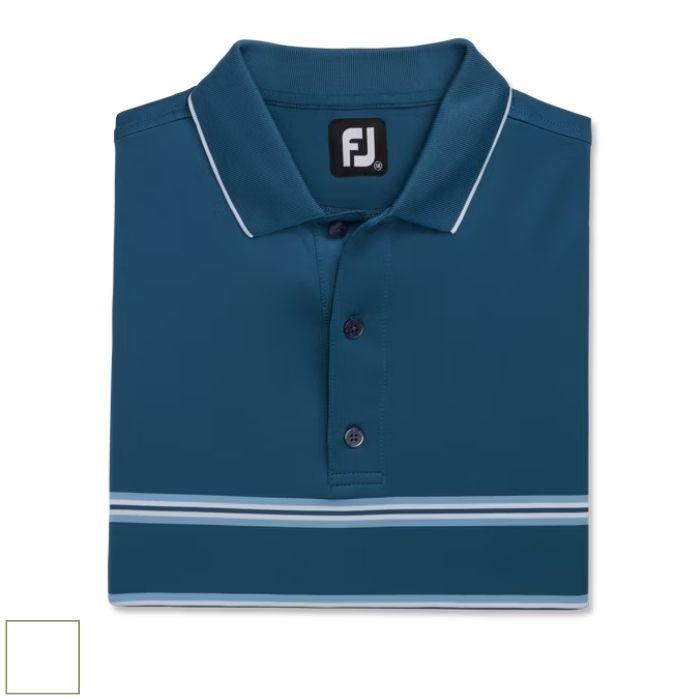 FootJoy Double Band Lisle Knit Collar-Previous Season Style XL Ink (29600) - Fairway Golf