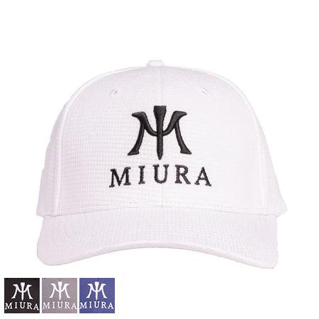 Miura Black Quail Players Hat White - Fairway Golf