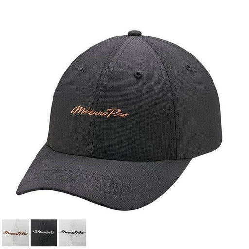 Mizuno Pro Script Hat Black/White (260352-9000) - Fairway Golf