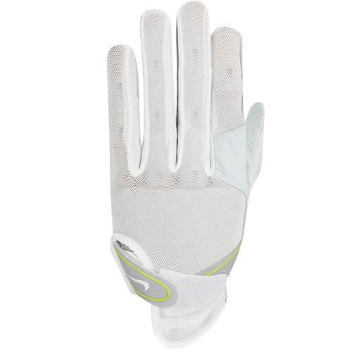 NikeGolf Ladies Summerlite Golf Glove ML White/Grey/Volt (107) LH - Fairway Golf