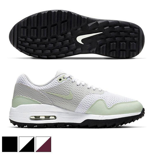 Nike Ladies Air Max 1 G Golf Shoes 7.0 White/Black (CI7736-100) - Fairway Golf
