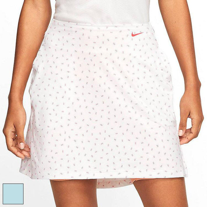 Nike Ladies Dri-FIT UV Victory Skirt XS White/Sunset Haze (CI9872-101) - Fairway Golf