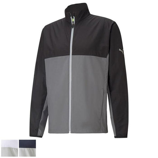 Puma First Mile Wind Golf Jacket L Puma Black / Quiet Shade (59912 - Fairway Golf