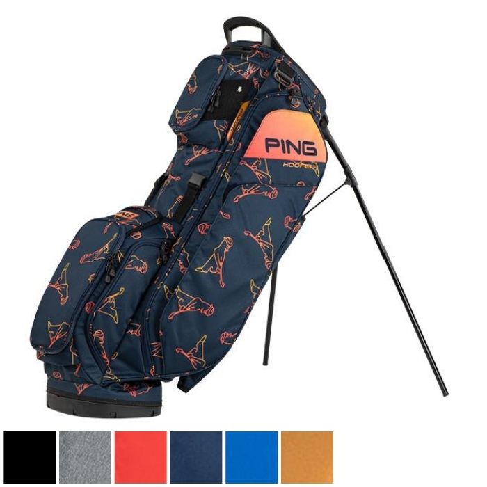 PING Hoofer 14 Stand Bag Navy/Red (36416-04)