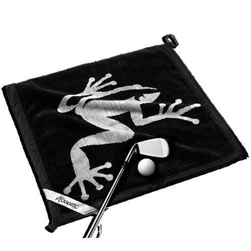 Frogger Amphibian Towels Black - Fairway Golf