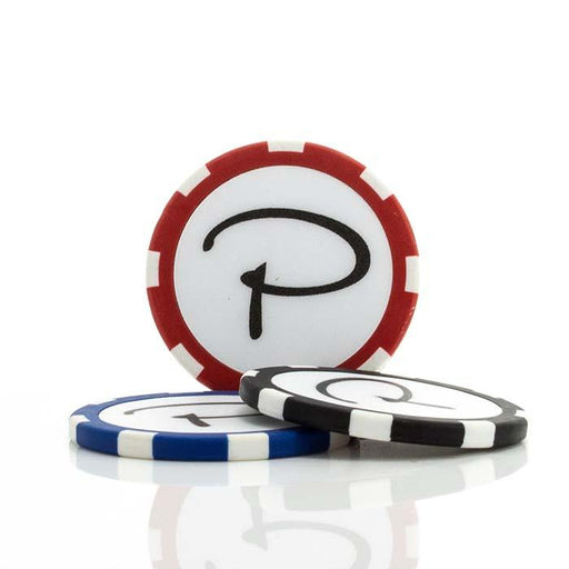 Piretti Logo Poker Chip Black - Fairway Golf