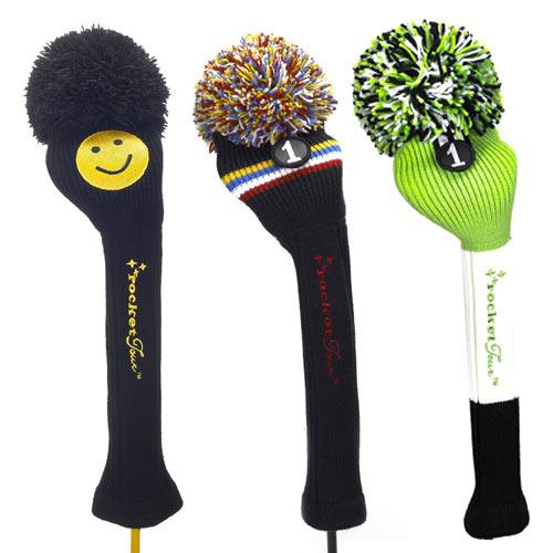 RocketTour Limited Edition Headcover Driver Black/Yellow/Smile - Fairway Golf