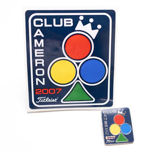 Scotty Cameron 2007 Club Member Sticker and Pin 2007 Club Cameron - Fairway Golf