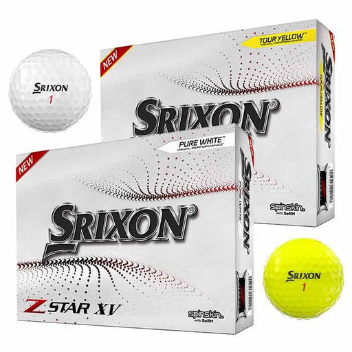 Srixon Z-Star XV Golf Balls Pure White (Sleeve/3 Ball Pack) - Fairway Golf