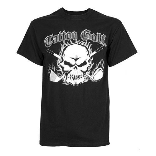 TattooGolf Skull ll T Shirts (#T010) S Black - Fairway Golf