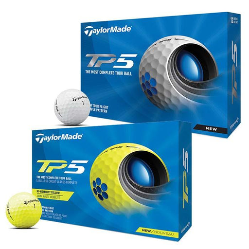 TaylorMade TP5 Golf Balls Yellow (N7603101) - Fairway Golf
