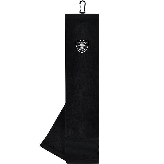NFL Oakland Raiders Tri-Fold Embroidered Golf Towel 16 x 24 (T0232317) - Fairway Golf