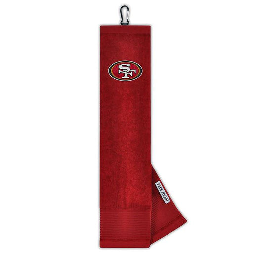 NFL San Francisco 49ers Tri-Fold Embroidered Golf Towel 16 x 24 (T0437017) - Fairway Golf