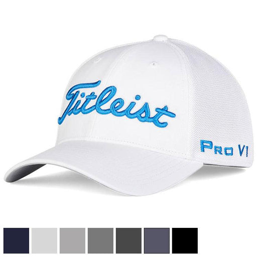 Titleist Tour Sports Mesh Hat M/L White/Sky (TH20FTMS-14ML) - Fairway Golf