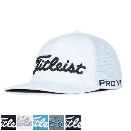Titleist Tour Stretch Tech Hat M/L Black/White (TH22FTST-01ML) - Fairway Golf