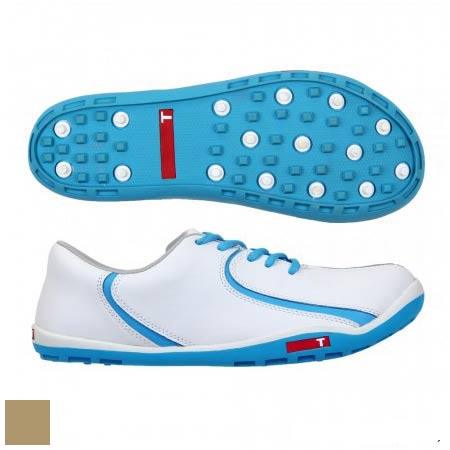True Linkswear Ladies TRUE Isis Golf Shoes (#W1) 5.0 White/Blue (#0202) TRL0007 - Fairway Golf