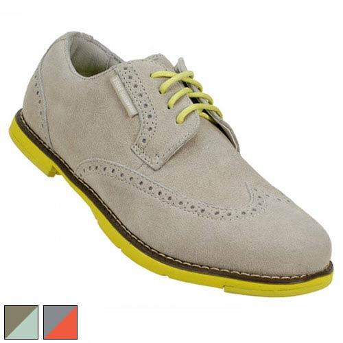 True Linkswear Ladies Dame Wingtip Suede Shoes 8.0 Light Tan/Highlighter (#D1-0009 TRL0019 - Fairway Golf