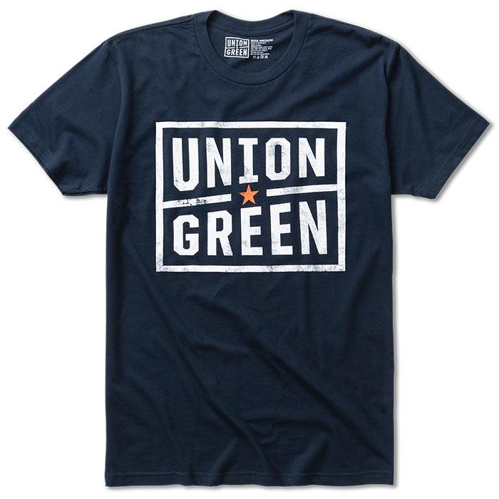 Union Green Badge T-Shirt M Navy - Fairway Golf