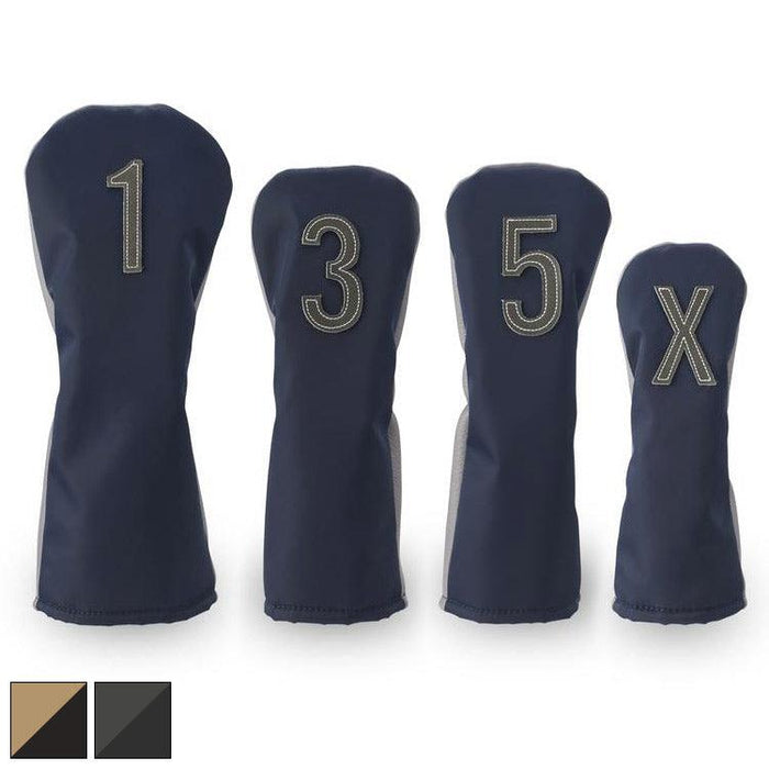 Vessel VSL Nylon Golf Headcover Set 3 Wood Navy - Fairway Golf